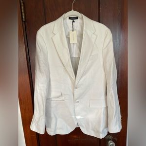 CALDO ITALIAN COTTON-LINEN SUIT JACKET